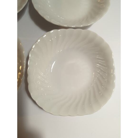 Johnson Brothers Snowhite Regency 6" Round Bowls Vintage Set Of 8 - Picture 3 of 6
